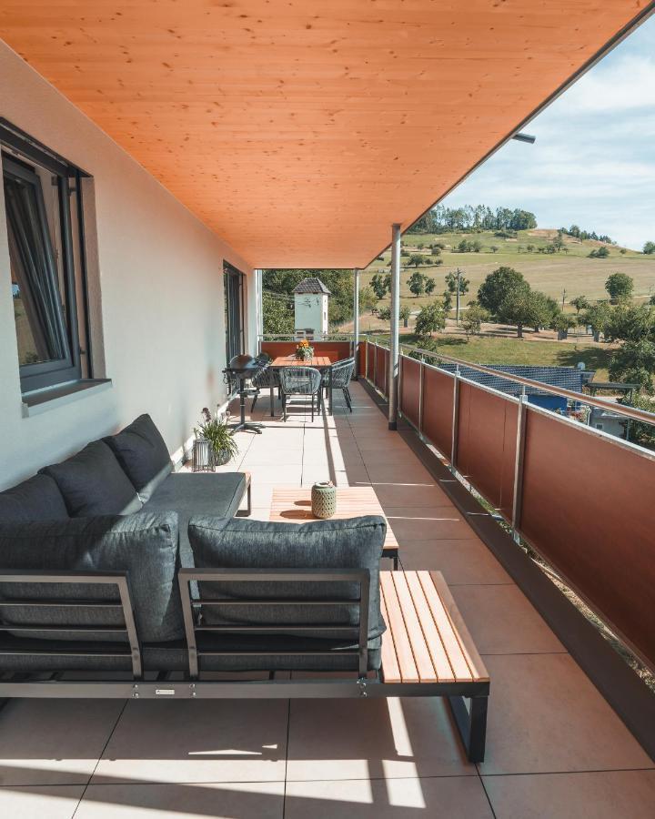 Ferienwohnung Steinablick Mit Grossem Balkon & Garage Юлінген-Біркендорф Екстер'єр фото